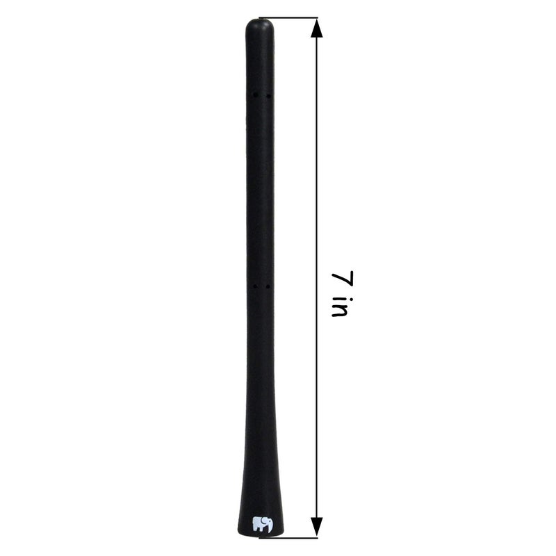 ONE250 7" inch Flexible Rubber Copper Core Antenna, Compatible with Ford F-Series (F-150 F-250 F-350 Super Duty Ford Raptor Ranger Trucks 1997-2024) - Designed for Optimized FM/AM Reception - Image 2